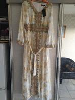 Robe à Surplomb en Maille Brodée Dorée Éblouissante, Kleding | Dames, Ophalen, Nieuw, Maat 42/44 (L)