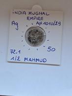 India mughal empire 1/2 mahmud AH 1010/29  AG MOOI !!, Ophalen of Verzenden