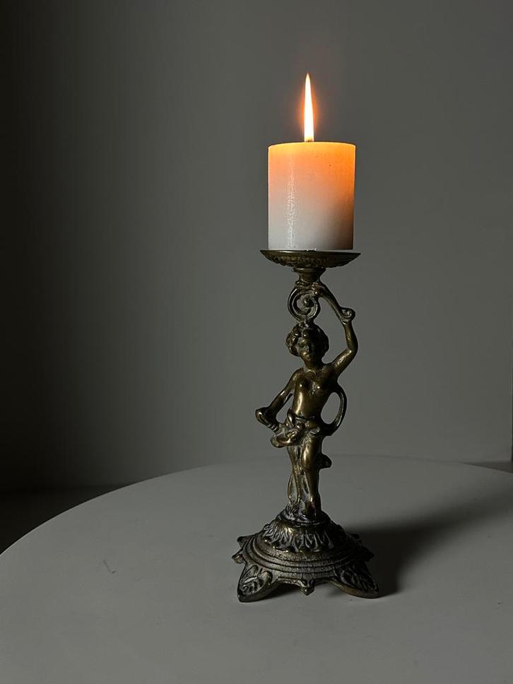 Chandelier ancien en bronze coulé, Maison & Meubles, Accessoires pour la Maison | Bougeoirs & Bougies, Comme neuf, Chandelier