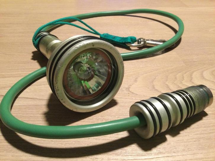 Green Force Umbilical + Light Head - Ecocheques, Watersport en Boten, Duiken, Gebruikt, Duiklamp, Ophalen of Verzenden