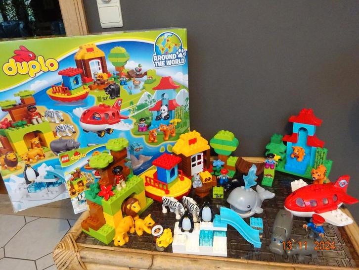 Lego Duplo rond de wereld 10805*PRIMA STAAT*, Kinderen en Baby's, Speelgoed | Duplo en Lego, Duplo, Ophalen of Verzenden