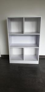 Halfhoog tijdloos open witte boekenkast, Huis en Inrichting, Kasten | Boekenkasten, Ophalen, 100 tot 150 cm, 50 tot 100 cm, Zo goed als nieuw