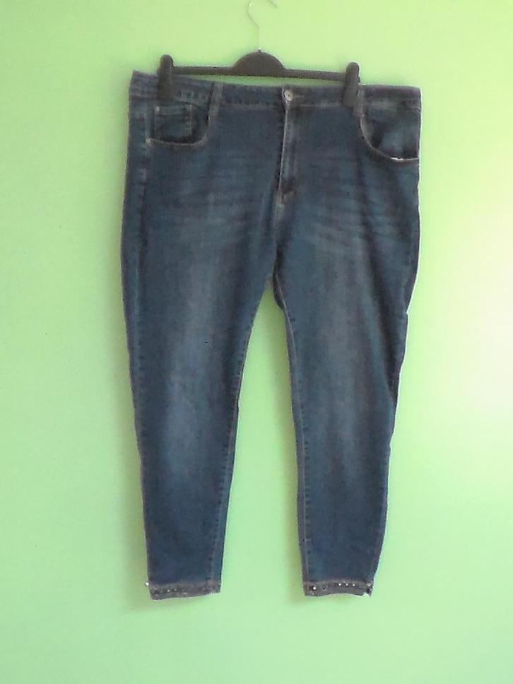 Pantalon Dame, Kleding | Dames, Grote Maten, Zo goed als nieuw, Broek of Spijkerbroek, Blauw, Ophalen of Verzenden