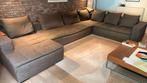 Bo concept hoek zetel 2.80m x 4m bruin, Ophalen, Gebruikt, Stof