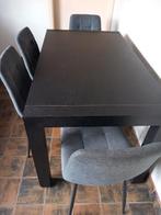 Keuken tafel en 4 stoelen, Huis en Inrichting, Tafels | Eettafels, Ophalen, 100 tot 150 cm, 50 tot 100 cm, Zo goed als nieuw
