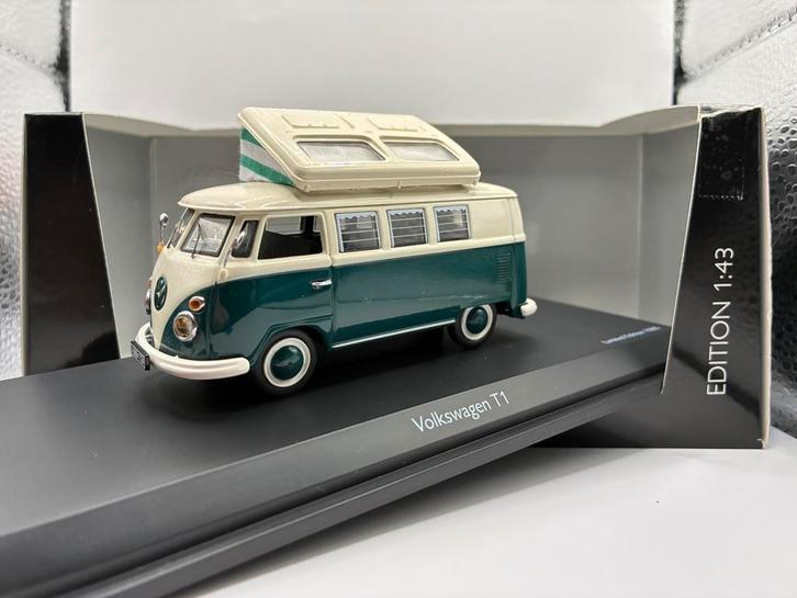Volkswagen T1 Camper (Type T1a) 1958 - Schuco, Hobby en Vrije tijd, Modelauto's | 1:43, Zo goed als nieuw, Auto, Schuco, Verzenden