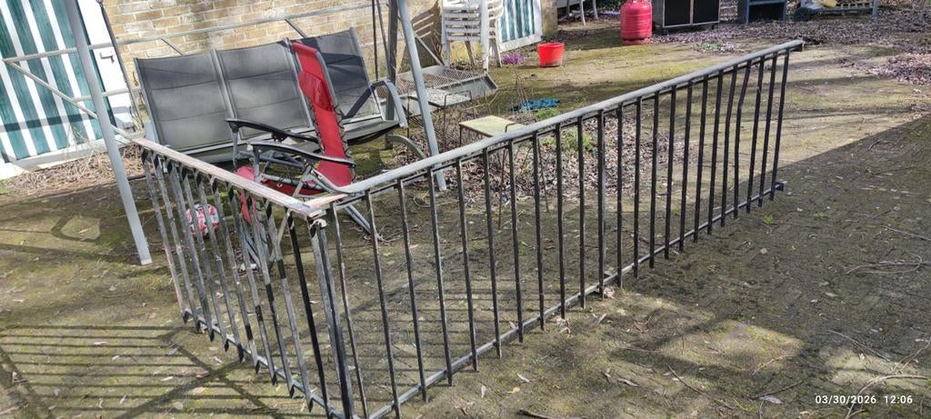 Balustrade en fer., Enlèvement