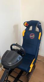 Redbull playseat met Thrustmaster racestuur,  Pedalen defect, Ophalen, Zo goed als nieuw