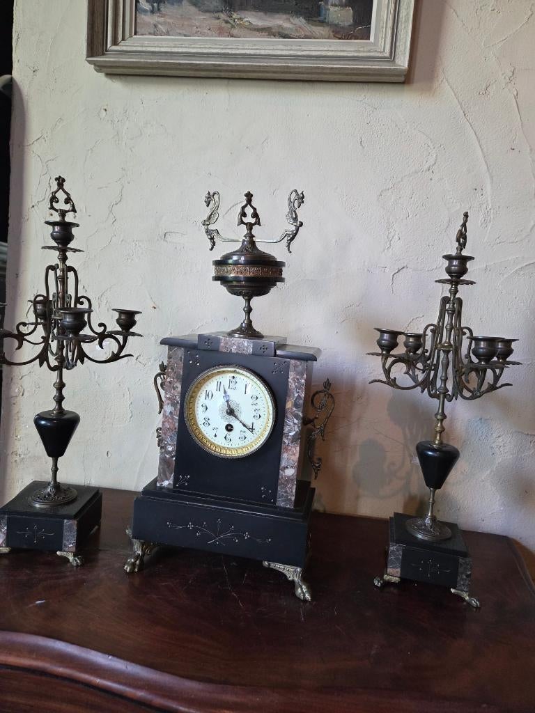 Antiek Marmeren schouwstuk, Antiek en Kunst, Ophalen