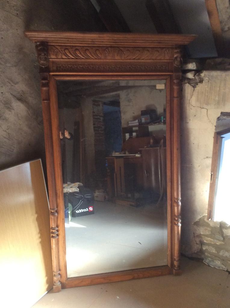 Miroir tête de lion, Antiquités & Art, Antiquités | Miroirs, Enlèvement, Rectangulaire, 50 à 100 cm, 100 à 150 cm