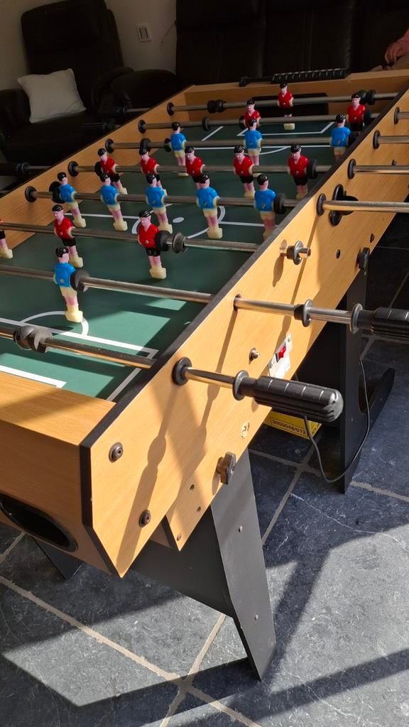 Voetbaltafel, Ophalen