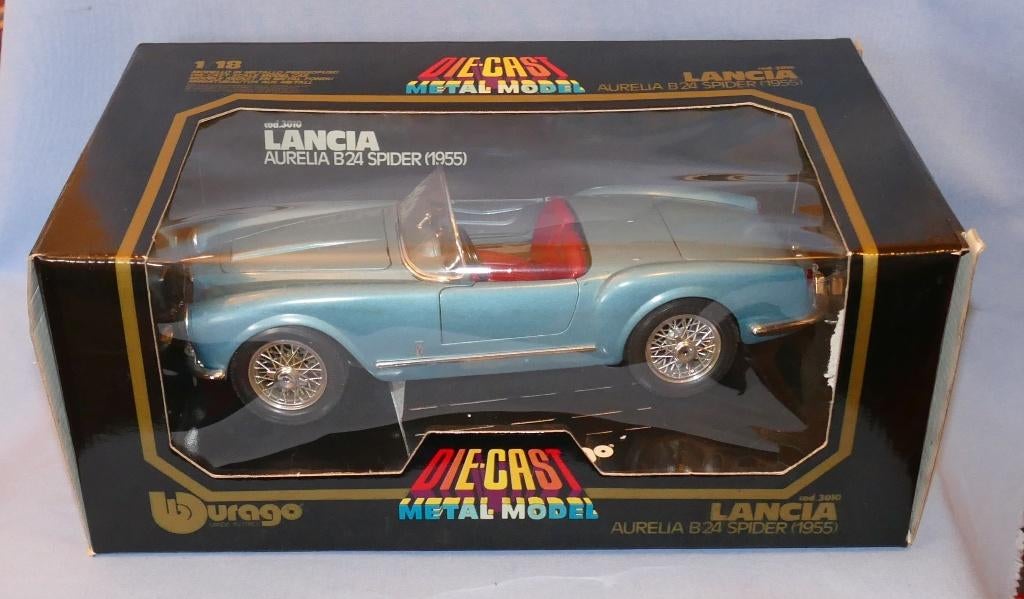 Vente de stock Bburago 1/18 : Lancia Aurelia B24 Spider 55, Hobby & Loisirs créatifs, Voitures miniatures | 1:18, Envoi, Neuf