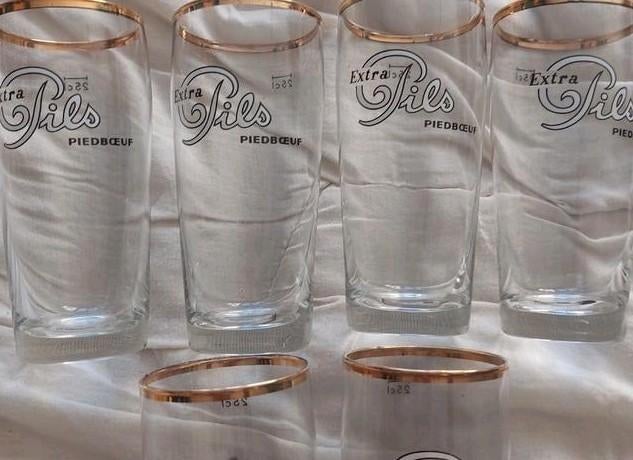 6 verres extra pils piedboeuf, Enlèvement ou Envoi