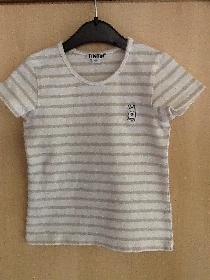 Tshirts TINTIN.  Maten 104 - 116 en 128.  Meisje., Meisje, TINTIN., Ophalen of Verzenden, Zo goed als nieuw