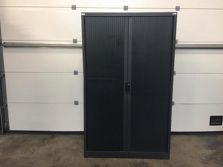 (82) Metalen rolluikkasten zwart met hanggedeelte, Zakelijke goederen, Kantoor en Winkelinrichting | Magazijn, Stelling en Opslag