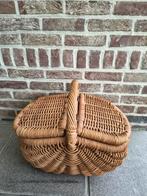 Rieten picknickmandje, Hobby en Vrije tijd, Picknickmanden, Ophalen, Zo goed als nieuw, Zonder inhoud