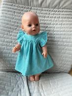 83. Babyborn: Nieuw turkooise jurkje met vlindermouwen, Ophalen of Verzenden, Nieuw, Babypop