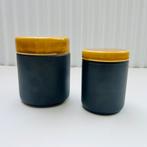 2 petits pots vintage avec couvercles Melitta Copenhagen, Antiquités & Art, Enlèvement ou Envoi