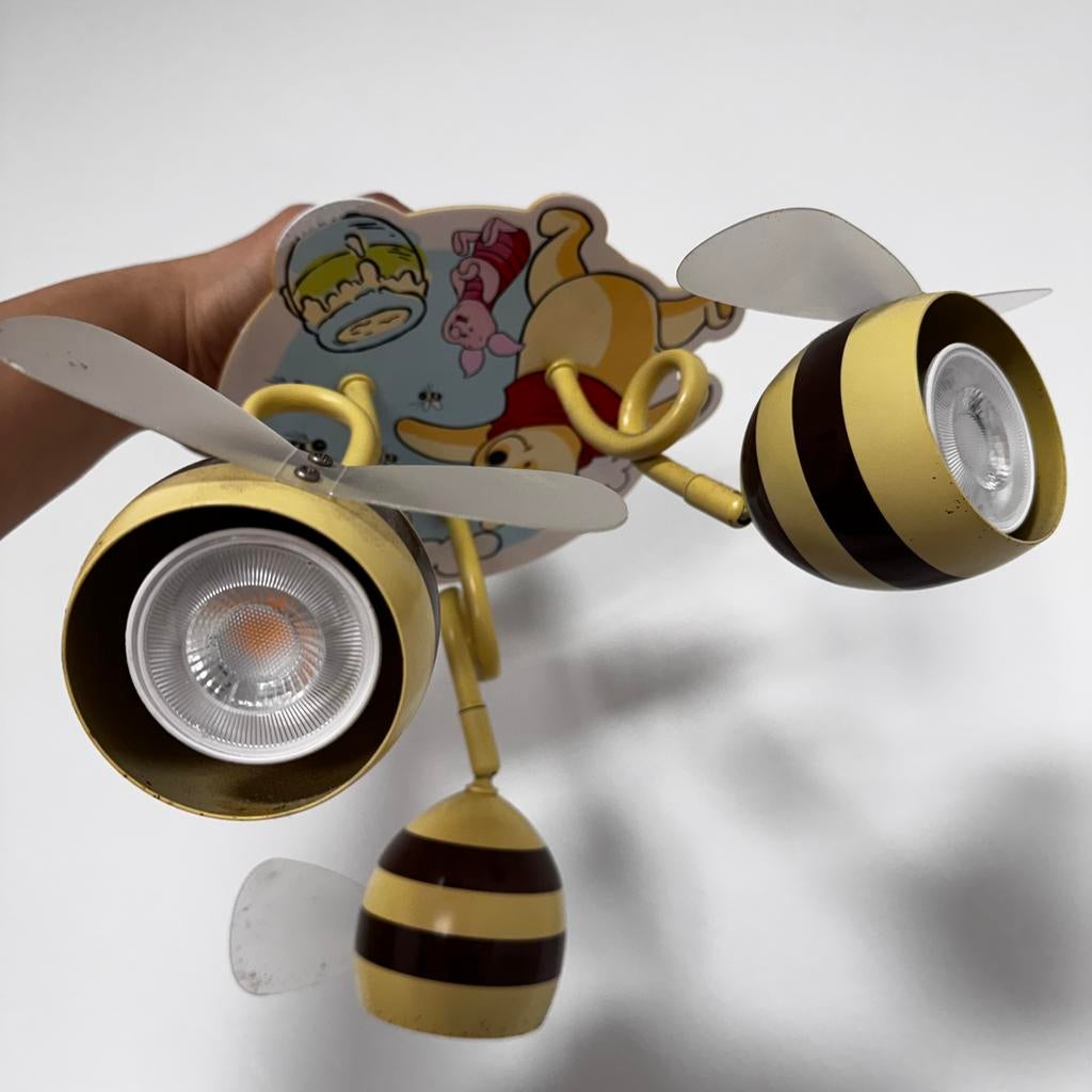 Lampe Disney Winnie l'ourson pour enfant,Plafonnier.Abeilles, Maison & Meubles, Enlèvement, Comme neuf, Moins de 50 cm