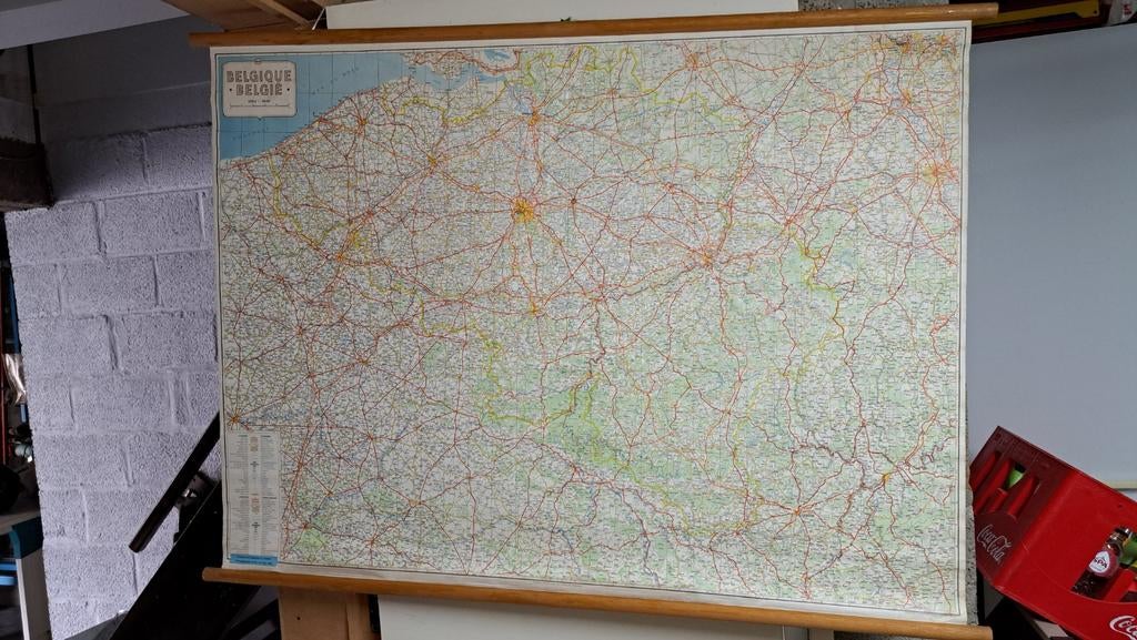 Landkaarten belgie, duitdl, oostrnrijk,om op te hangen ( gro, Boeken, Ophalen