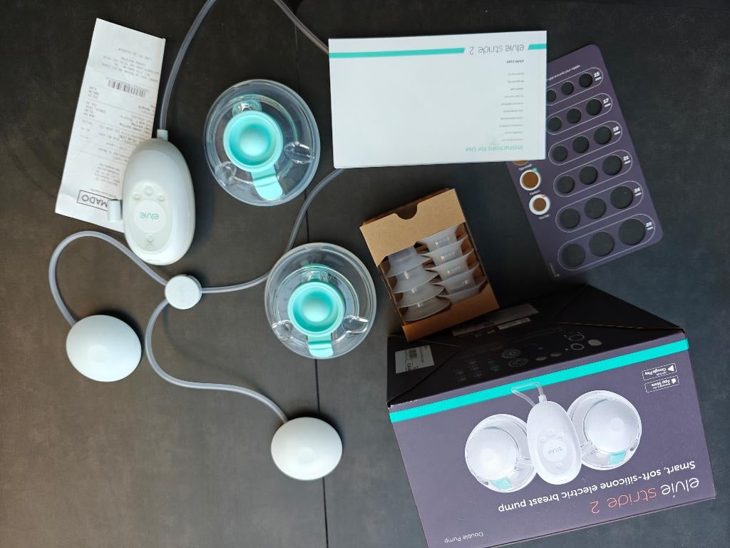 Elvie stride 2 electrische handsfree borstkolf, Kinderen en Baby's, Babyvoeding en Toebehoren, Ophalen of Verzenden, Zo goed als nieuw