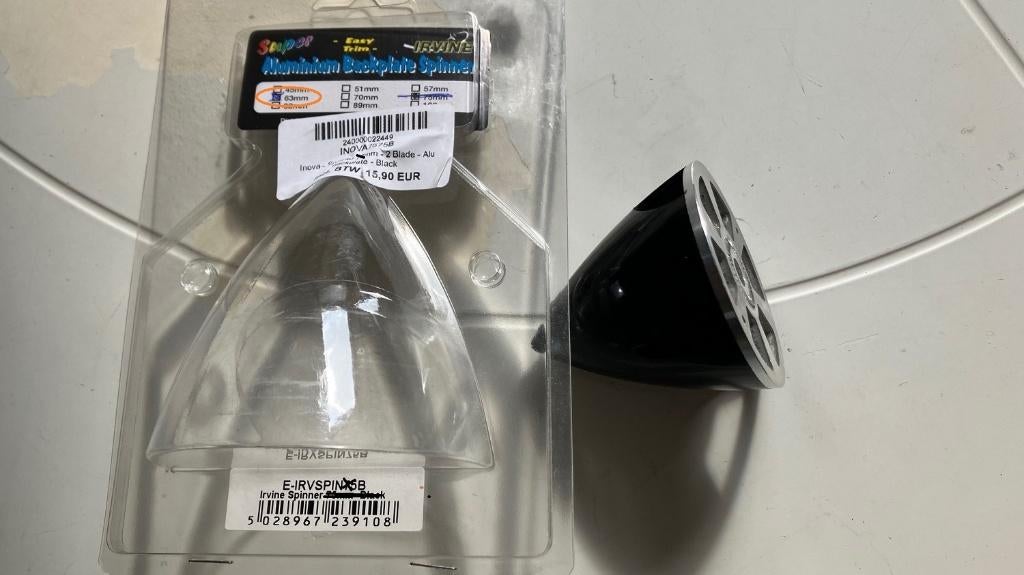 SPINNER INOVA 63 mm, vis à 2 lames, noire, Enlèvement ou Envoi, Comme neuf, Électro