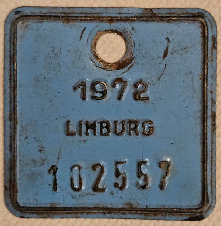 Plaque de branchement de vélo Limburg 1972 102557
Cet objet, Collections, Articles de Sport & Football, Enlèvement ou Envoi