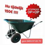 kruiwagens XXL 180-200Liter NIEUW IN PROMO !!! 1en 2 wielers, Tuin en Terras, Ophalen, Froggysgardenx@gmail.com, Eikenstraat 50 Beringen 3580