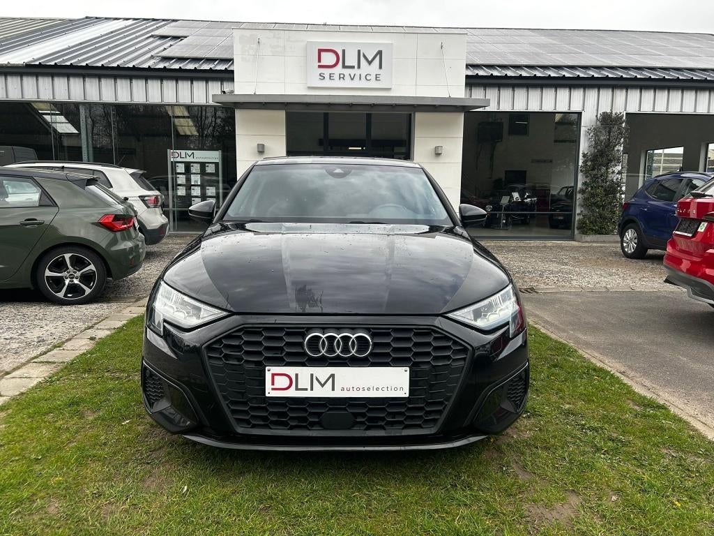 Audi A3 Business Edit Tsi Stronic lederen GPS CarPlay 08/21, Auto's, Audi, Zwart, Leder, 5 zetels, 5 deurs