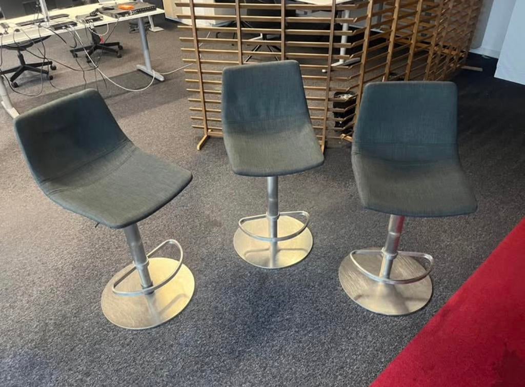 3 chaises de bar réglables, Maison & Meubles, Tabourets de bar, Enlèvement, Comme neuf