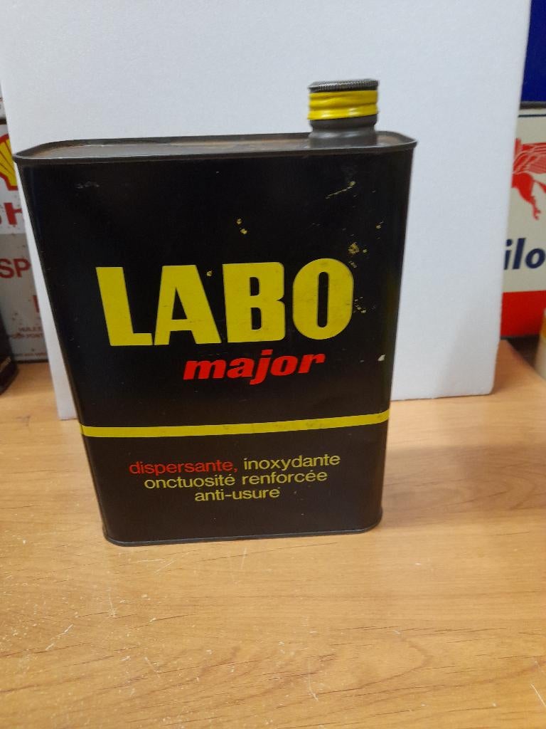 Oude lege oliekan van Labo Major, Verzamelen, Merken en Reclamevoorwerpen, Gebruikt, Overige typen, Verzenden