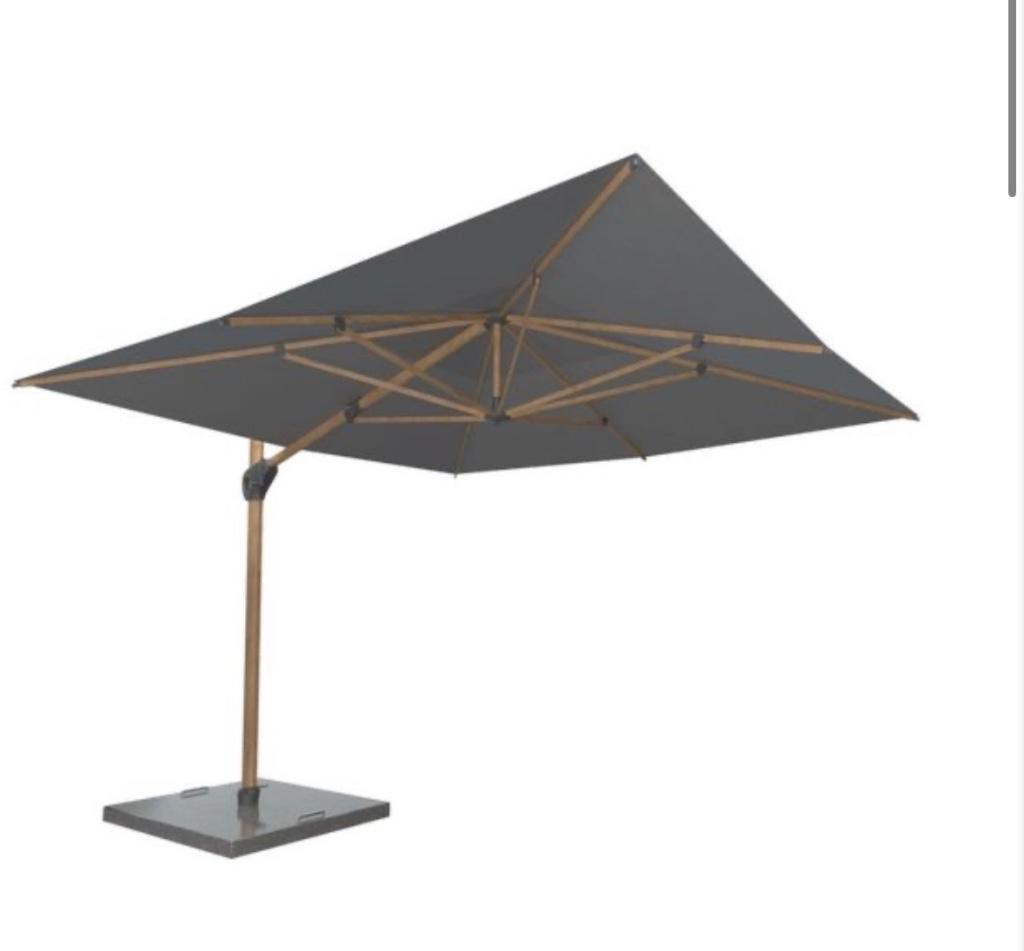 Zweefparasol 4X3 m, Tuin en Terras, Parasols, Zo goed als nieuw, Zweefparasol, 3 tot 4 meter, Kantelbaar, Verstelbaar, Waterdicht