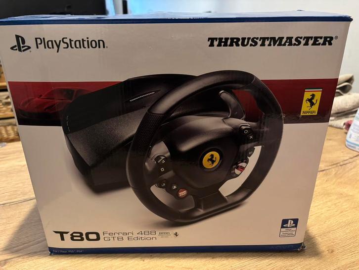 Thrustmaster T80 Ferrari 488 GTB Edition., Games en Spelcomputers, Spelcomputers | Sony Consoles | Accessoires, Zo goed als nieuw