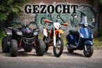 Gezocht!! Scooter,crossmotor,quad voor project, Ophalen, Gebruikt