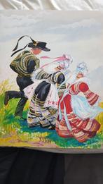 Gouache dessin breton 25/32 bonne état, Enlèvement ou Envoi