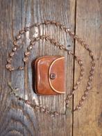 oude roze halfedelstenen paternoster met zakje, begin 1900, Ophalen of Verzenden