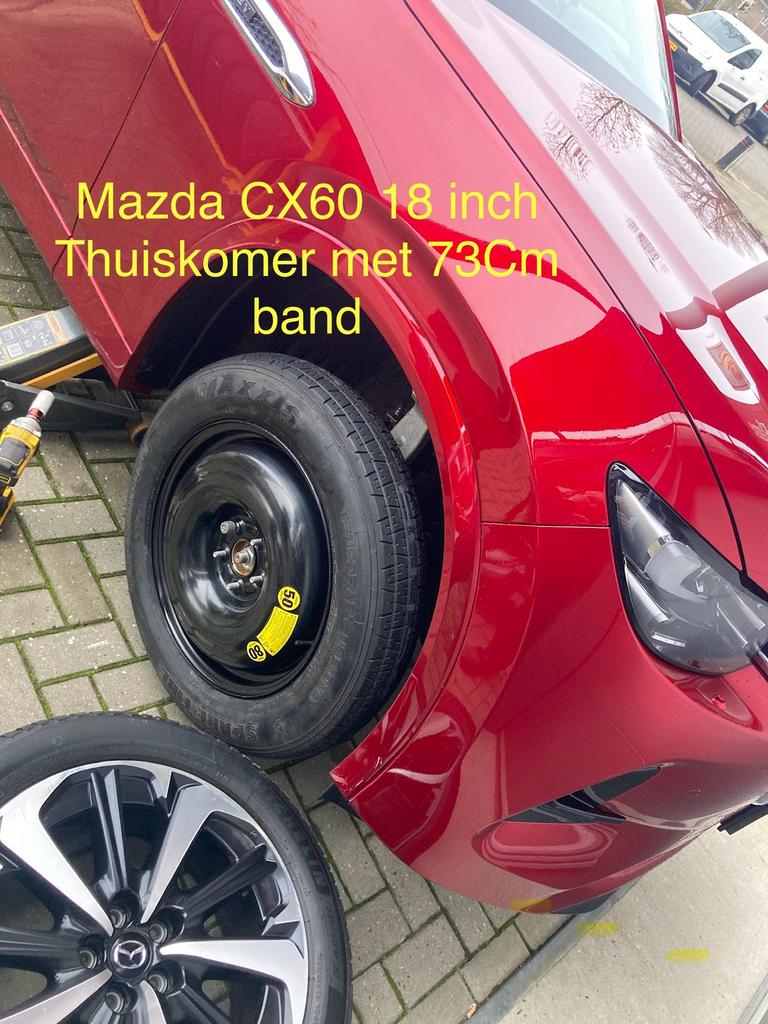 Thuiskomer Reservewiel MAZDA 3 CX3 CX5 CX60 <20", Autos : Pièces & Accessoires, Pneus & Jantes, Pneus et Jantes, Véhicule de tourisme