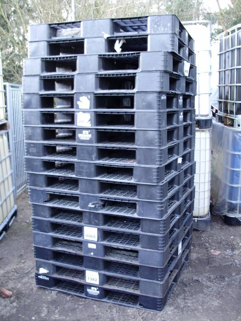 gebruikte plastieken palletten 2de keuze, Enlèvement, Neuf, Bois