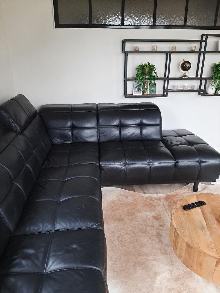 Lederen hoek salon, Ophalen, Leer