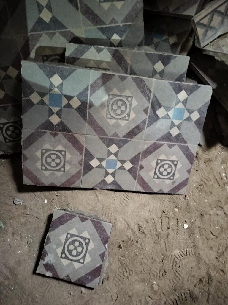 Vloertegels met patroon, Doe-het-zelf en Bouw, Tegels, Ophalen, Vloertegels