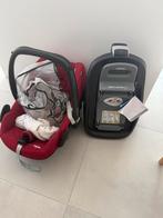 Maxi Cosi met Familyfix (isofix) + regenhoes + beschermhoes, Ophalen, Gebruikt, Isofix, 0 t/m 13 kg
