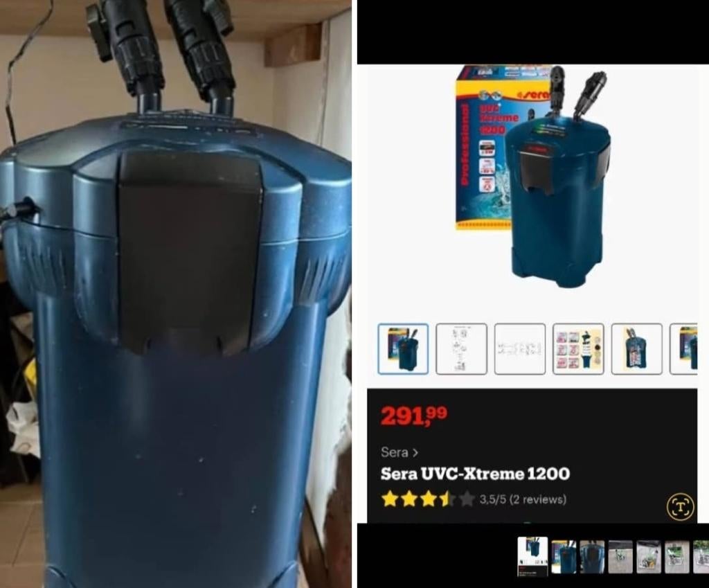 Sera buitenfilter, UVC Xtreme 1200, Dieren en Toebehoren, Vissen | Aquaria en Toebehoren, Ophalen, Sera