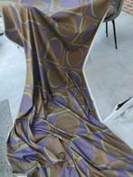 28 meter vintage stof op rol, paars groen, Antiek en Kunst, Curiosa en Brocante, Ophalen of Verzenden