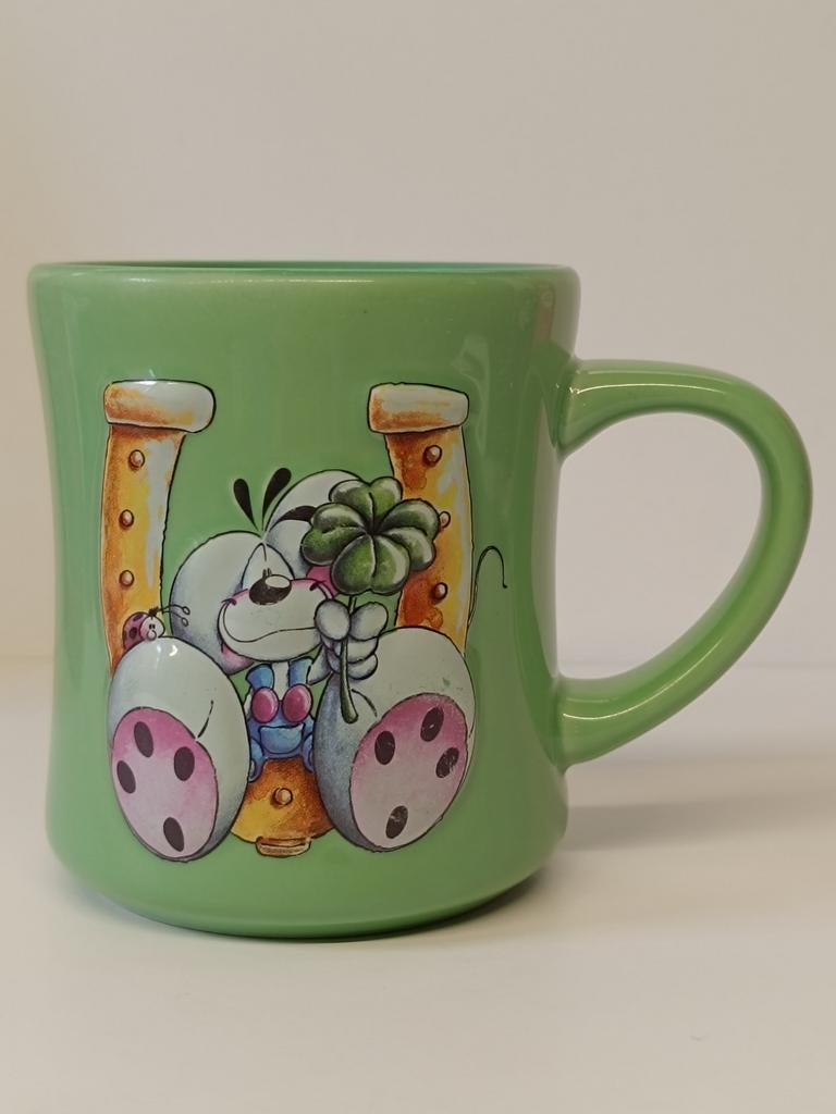 Diddl met klavertjevier 3D mok, Ophalen of Verzenden, Diddl