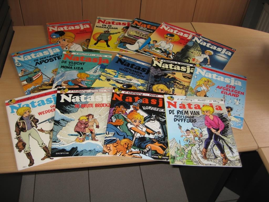 Natasja : Deel 1 t.e.m. 15 ( -13 ) in eerste druk + Tekening, Livres, BD, Utilisé, Plusieurs BD, Enlèvement ou Envoi