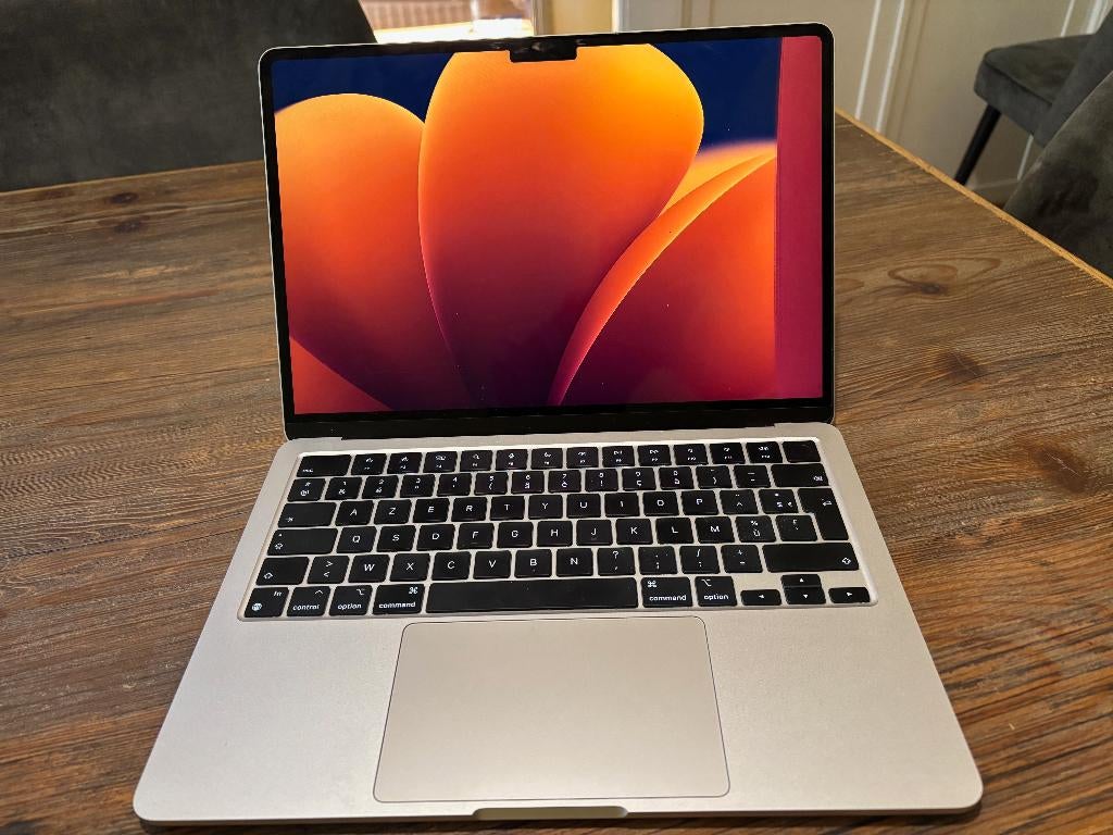 Macbook Air M2 256GB, Informatique & Logiciels, 256 GB, Comme neuf, Azerty, 8 GB