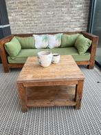 Teak loungeset, Table d'appoint, 5 places, Utilisé, Sets de jardin