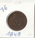 5 CENTIEM 1849 LEOPOLD 1, Ophalen of Verzenden