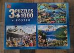King 3 puzzels van 1000 stuks, Hobby en Vrije tijd, Ophalen of Verzenden