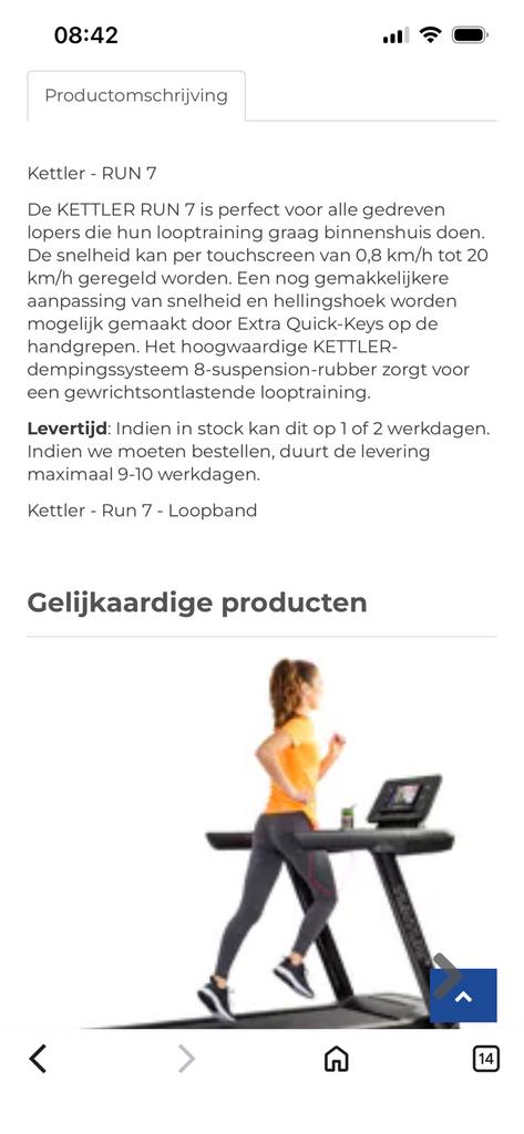 Loopband Kettler 7 run